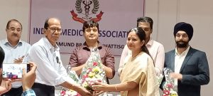 Elected as President of Indian Medical Association, Mahasamund District